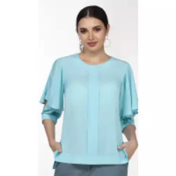 Блузка La Kona-Бл54/2 В цвете: Голубой; Размеры: 46,48,44