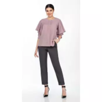 Блузка La Kona-Бл54 В цвете: Розовый; Размеры: 46,48,44