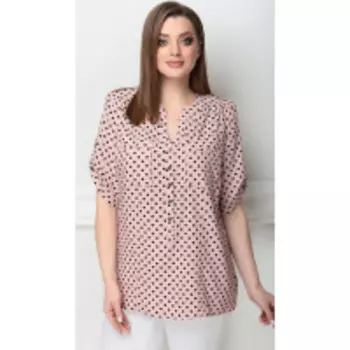 Блузка LeNata-11750/1 В цвете: Розовый; Размеры: 56,58,60,62,64,52