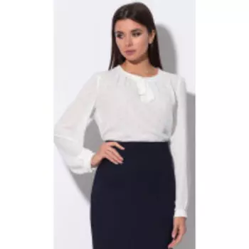 Блузка LeNata-11798/2 В цвете: Белый; Размеры: 52,46,48,54,44