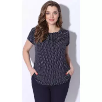 Блузка LeNata-11856/3 В цвете: Синий; Размеры: 58,50,46,48,44