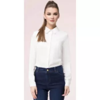 Блузка LeNata-11931 В цвете: Белый; Размеры: 60,50,52,54