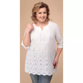 Блузка Линия-Л-Б-1801 В цвете: Белый; Размеры: 54