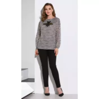 Блузка Lissana-4169 В цвете: Серый; Размеры: 50,52