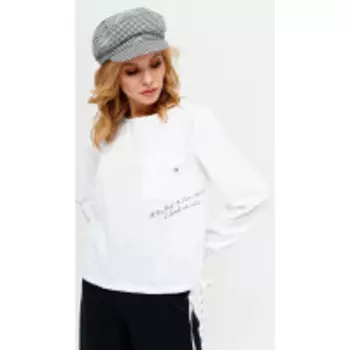 Блузка Люше-2536 В цвете: Белый; Размеры: 50,52,46,48,54,44