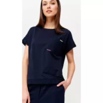 Блузка Люше-2639 В цвете: Синий; Размеры: 56,58,50,52,46,48,54,44