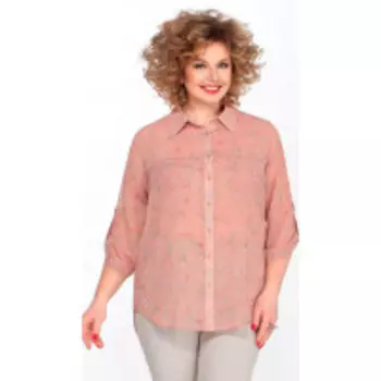 Блузка Matini-41356 В цвете: Бежевый; Размеры: 56,52,54