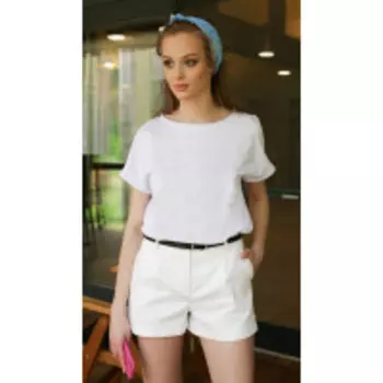 Блузка MAX-1-005.1 В цвете: Белый; Размеры: 56,58,50,52,46,48,54,44,42