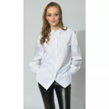 Блузка MAX-1-018 В цвете: Белый; Размеры: 56,58,50,52,46,48,54,44,42