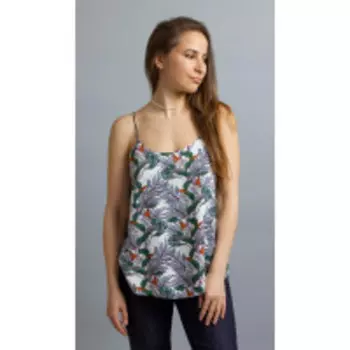 Блузка Mirolia-887 В цвете: Разноцветный; Размеры: 56,50,52,46,48,54