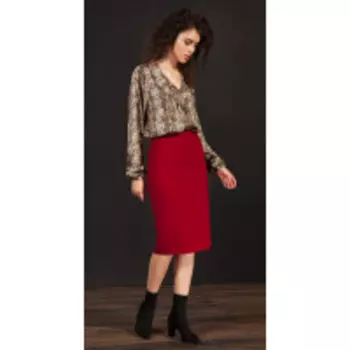 Блузка Nova Line-20132 В цвете: Коричневый; Размеры: 50,46,48,44,42