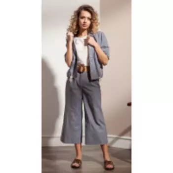 Блузка Nova Line-20227 В цвете: Синий; Размеры: 50,46,42