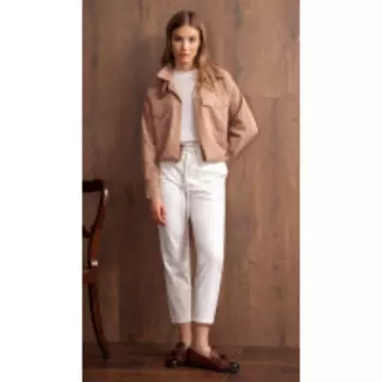 Блузка Nova Line-20296 В цвете: Бежевый, Коричневый; Размеры: 50,52,48