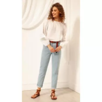 Блузка Nova Line-20381 В цвете: Белый; Размеры: 50,52,46,48,44,42