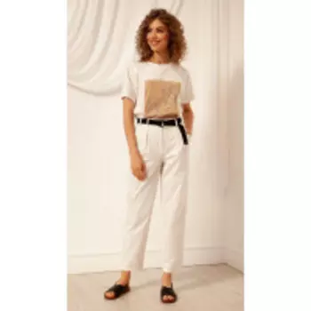 Блузка Nova Line-20384/1 В цвете: Белый, Разноцветный; Размеры: 50,52,46,48,44,42