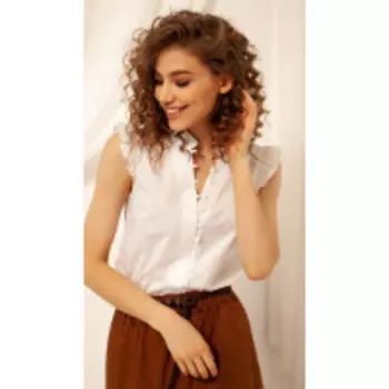 Блузка Nova Line-20395 В цвете: Белый; Размеры: 50,52,46,48,44,42