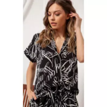Блузка Nova Line-20446 В цвете: Черный; Размеры: 50,52,46,48,44,42