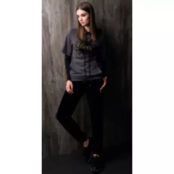 Блузка Nova Line-2707 В цвете: Фиолетовый; Размеры: 46,48,44,42