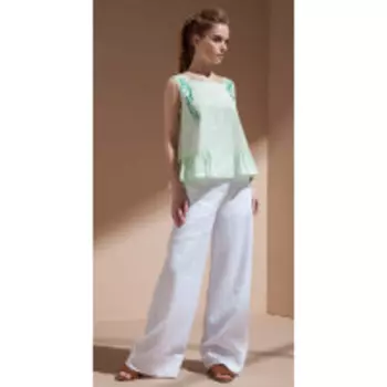 Блузка Nova Line-2881 В цвете: Зеленый; Размеры: 46,42