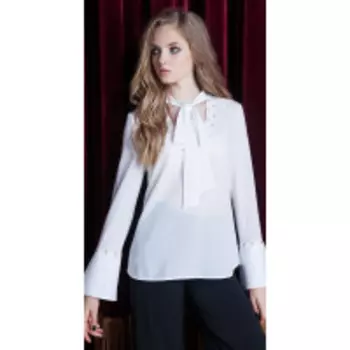 Блузка Nova Line-2983 В цвете: Белый; Размеры: 50,46,44,42