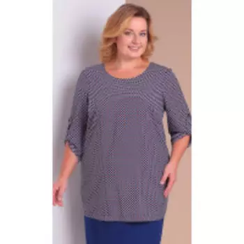 Блузка Novella Sharm-3617-5 В цвете: Синий; Размеры: 64