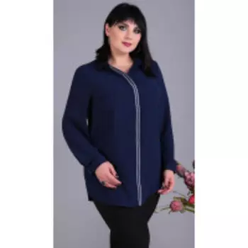 Блузка Novella Sharm-3659 В цвете: Синий; Размеры: 66,68