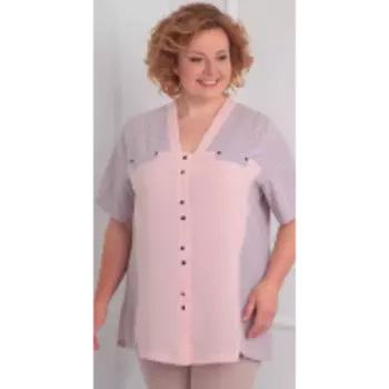 Блузка Орхидея люкс-874/3 В цвете: Розовый; Размеры: 58,60