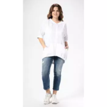 Блузка Panda-448840 В цвете: Белый; Размеры: 56,50,52,48