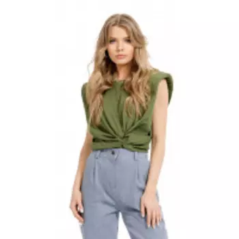 Блузка PiRS-1267/2 В цвете: Зеленый; Размеры: 50,52,46,48,44,42,40