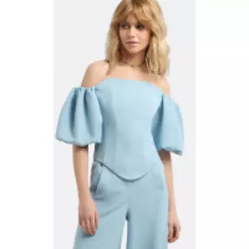 Блузка PiRS-3107 В цвете: Голубой; Размеры: 50,52,46,48,44,42,40