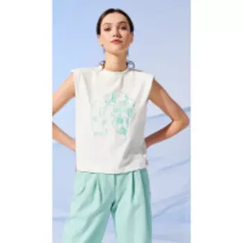 Блузка Prestige-4073 В цвете: Белый; Размеры: 46,48,44,42