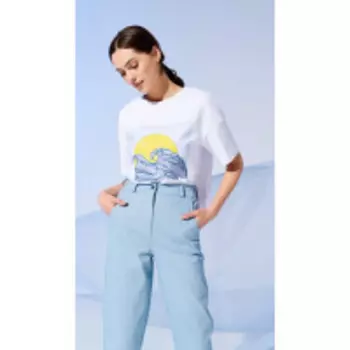 Блузка Prestige-4174 В цвете: Белый; Размеры: 46,48,44,42