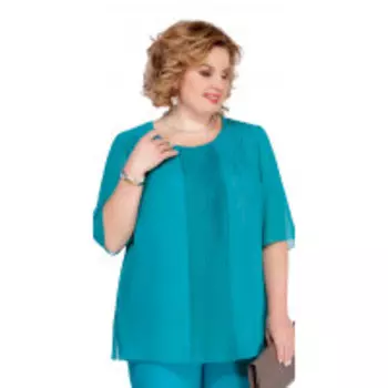 Блузка Pretty-1085 В цвете: Зеленый; Размеры: 56,58,60,62,64,66