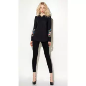 Блузка Prio-709040 В цвете: Черный; Размеры: 48,44,42