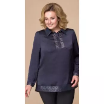 Блузка Romanovich-5-1538 В цвете: Синий; Размеры: 56,58,60,62,64,54