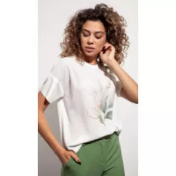 Блузка S_ette-2008 В цвете: Белый; Размеры: 42