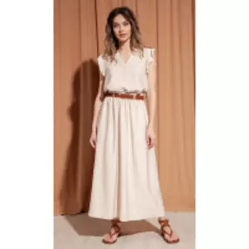 Блузка S_ette-2034 В цвете: Бежевый; Размеры: 50,52,46,48,44,42