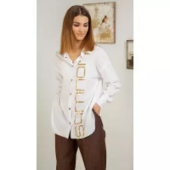 Блузка Samnari-Т-123 В цвете: Белый; Размеры: 50,46,48,44,42