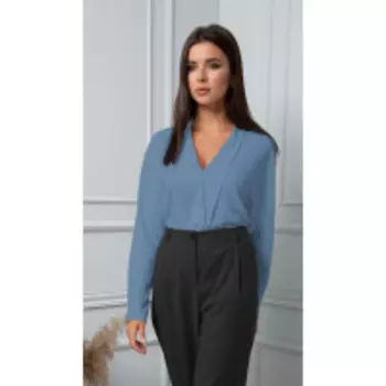 Блузка Sandyna-13863/1 В цвете: Голубой; Размеры: 50,52,46,48,54,44