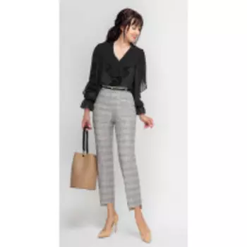 Блузка Swallow-195/2 В цвете: Черный; Размеры: 50,52,46,48,54