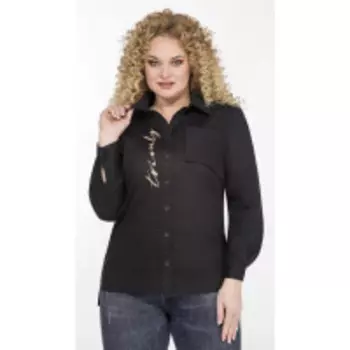 Блузка Теллура-Л-1542 В цвете: Черный; Размеры: 56,52,54
