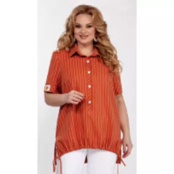 Блузка Теллура-Л-1577 В цвете: Красный; Размеры: 56,52,54
