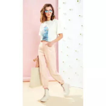 Брюки Buter-2087-3 В цвете: Розовый; Размеры: 50,52,46,48,44,42