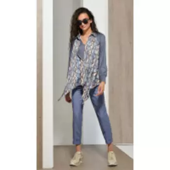 Брюки Condra-14059 В цвете: Голубой; Размеры: 50,46,48,44,42