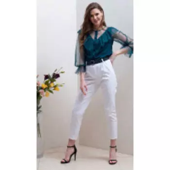 Брюки Condra-14082 В цвете: Белый; Размеры: 50,52,46,48,44,42