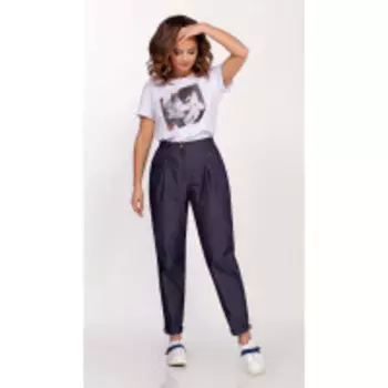 Брюки DilanaVIP-1672 В цвете: Синий; Размеры: 50,52,46,48,44