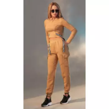 Брюки Golden Valley-1073/1 В цвете: Бежевый; Размеры: 50,52,46,48,44