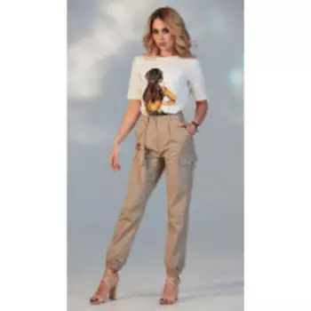 Брюки Golden Valley-1074/1 В цвете: Бежевый; Размеры: 50,52,46,48,44,42