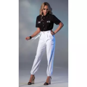 Брюки Golden Valley-1074 В цвете: Белый; Размеры: 50,52,46,48,42