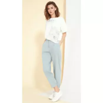 Брюки Kaloris-1713 В цвете: Серый, Голубой; Размеры: 50,52,46,48,44,42